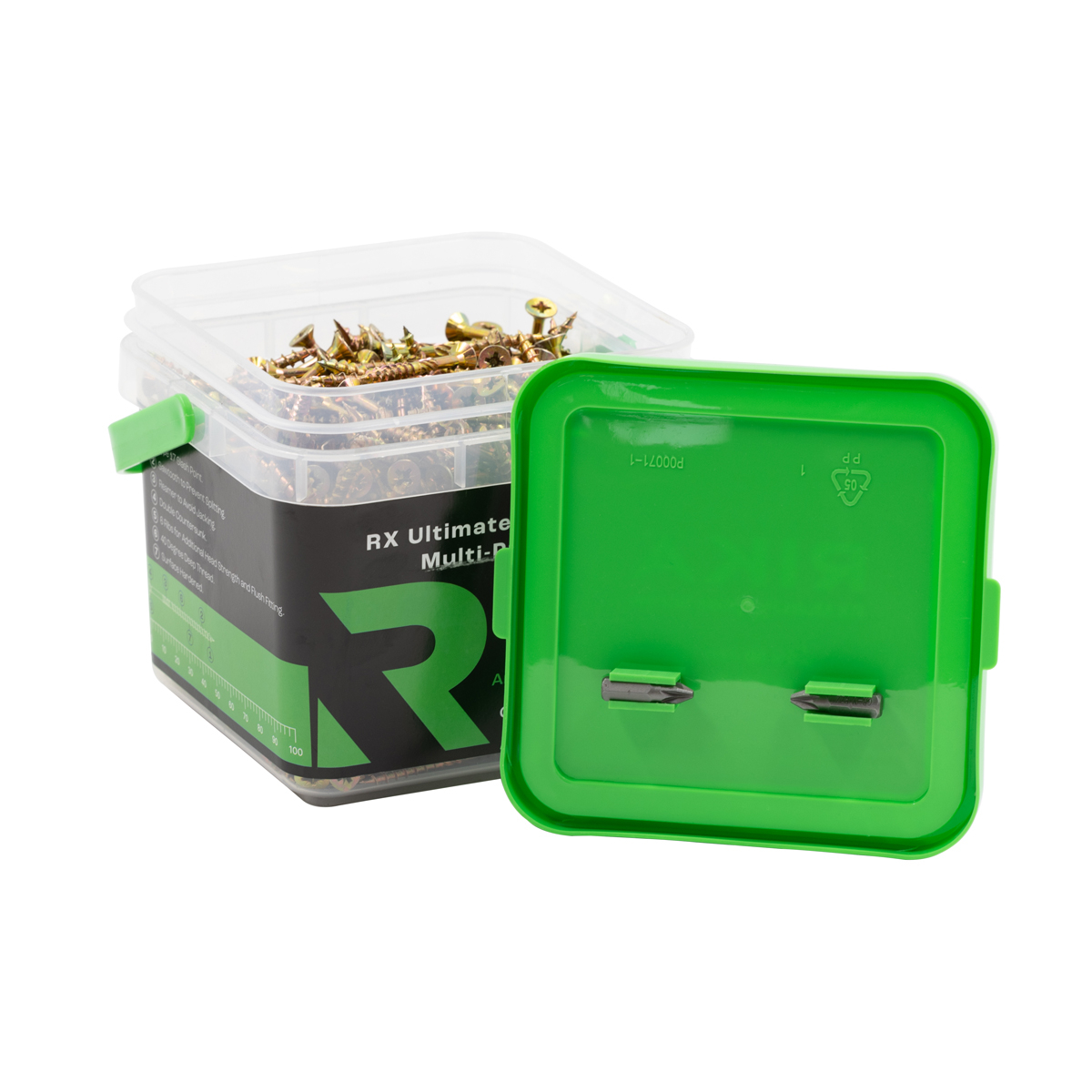 Rikä MPSRX021 5.0 x 50mm RX High Performance CSK Pozi Multi Purpose Screw 600pk